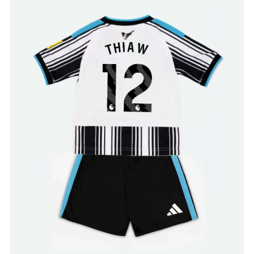 Newcastle United Malick Thiaw #12 Maglia Gara Casa Repliche 2026-27 Bambino Maniche Corte Newcastle United Malick Thiaw #12 Maglia Gara Casa Repliche 2026-27 Bambino Maniche Corte